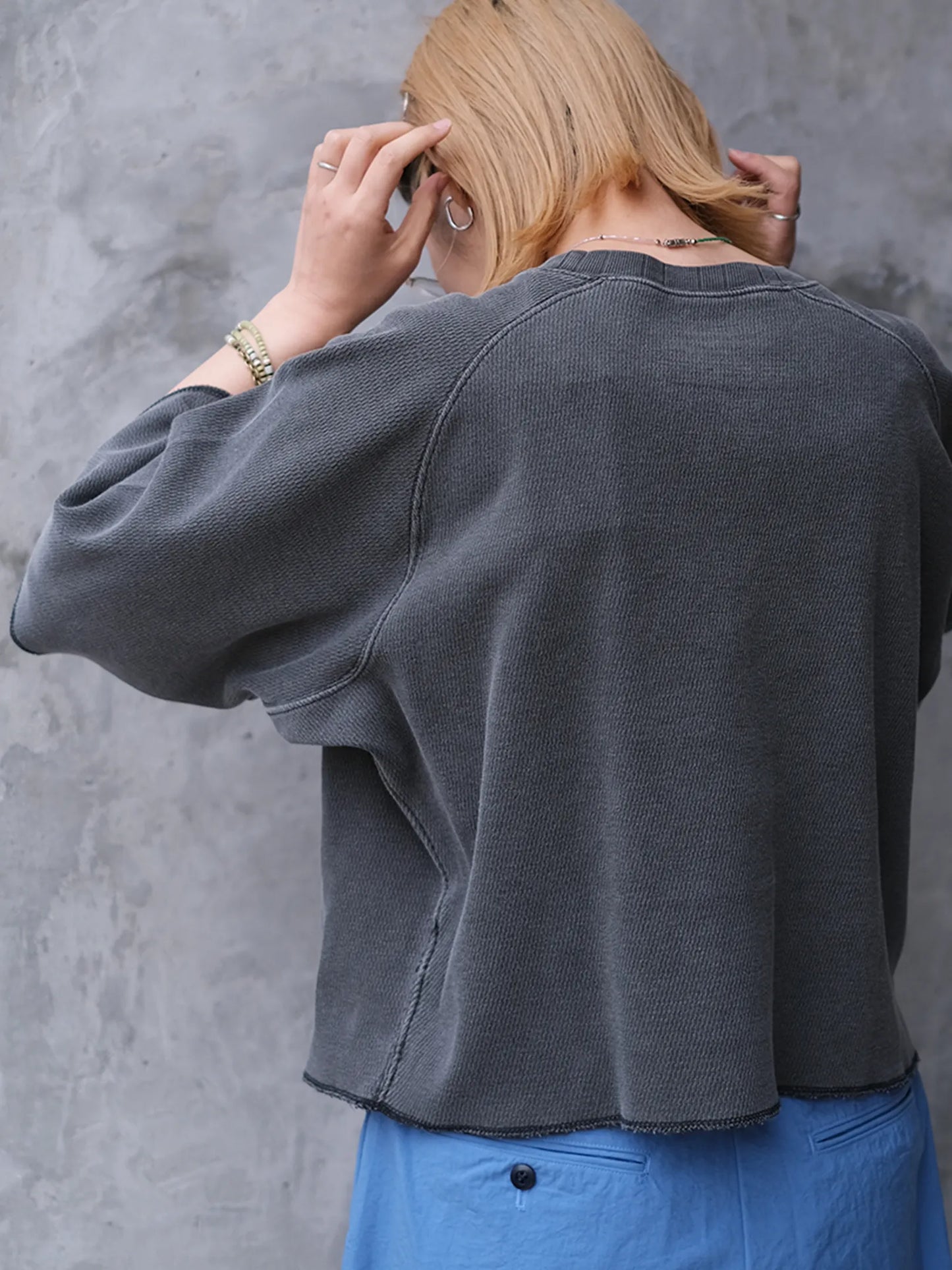 Kha:ki "HONEYCOMB S/S TOP"