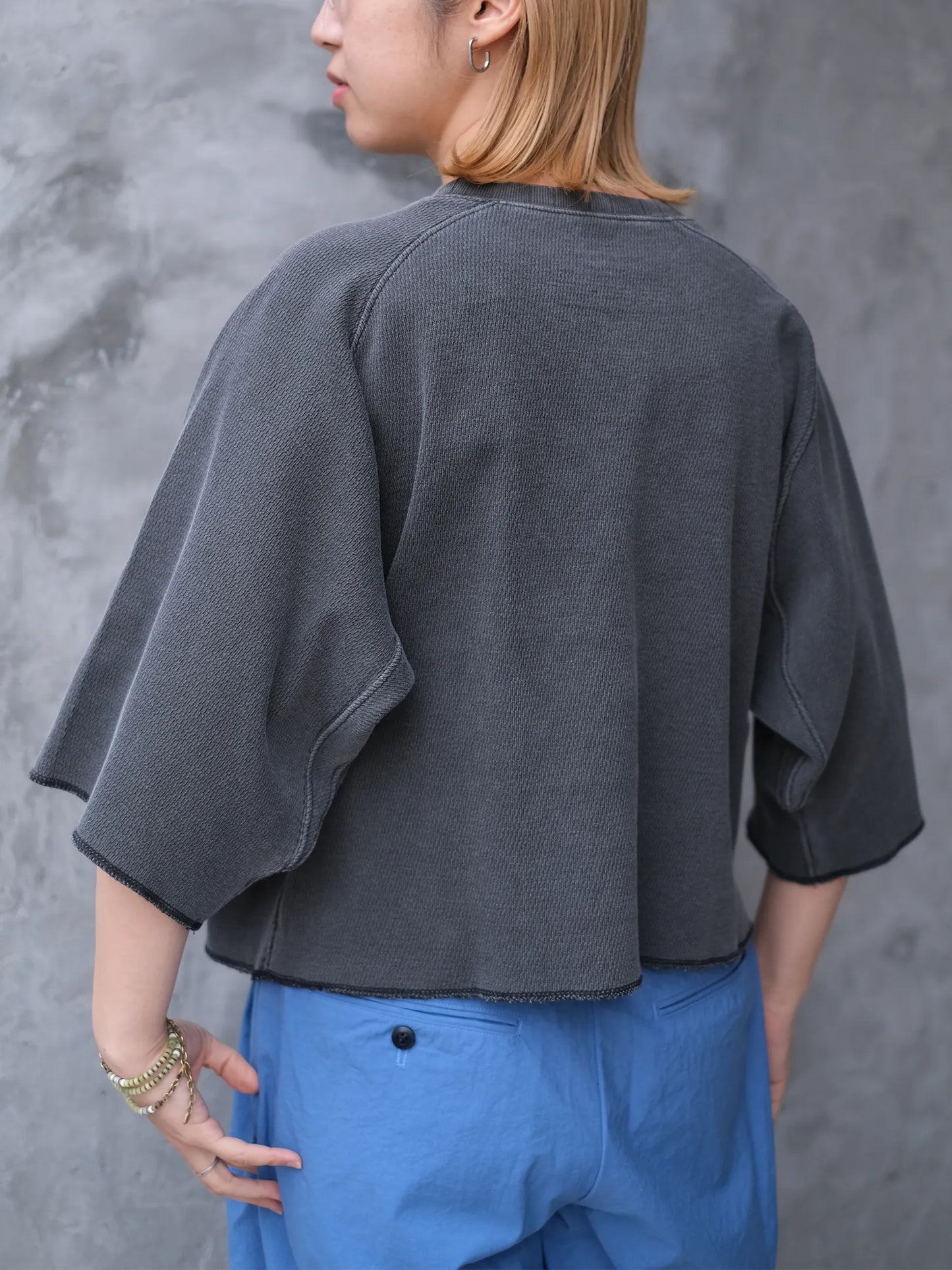 Kha:ki "HONEYCOMB S/S TOP"