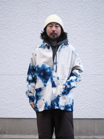 SOWBOW "蒼氓シャツ H / SPORT JACKET TIE-DYE INDIGO"