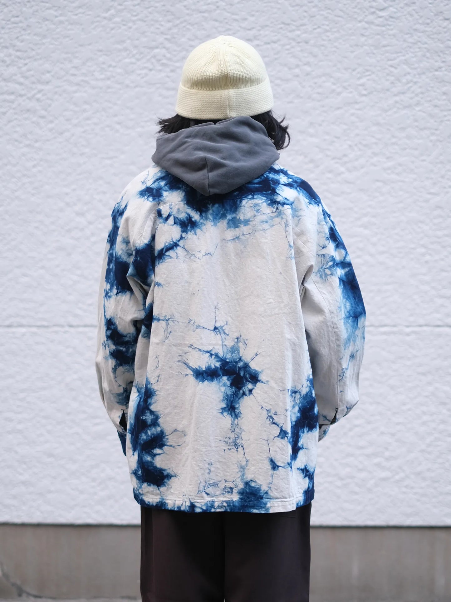 SOWBOW "蒼氓シャツ H / SPORT JACKET TIE-DYE INDIGO"