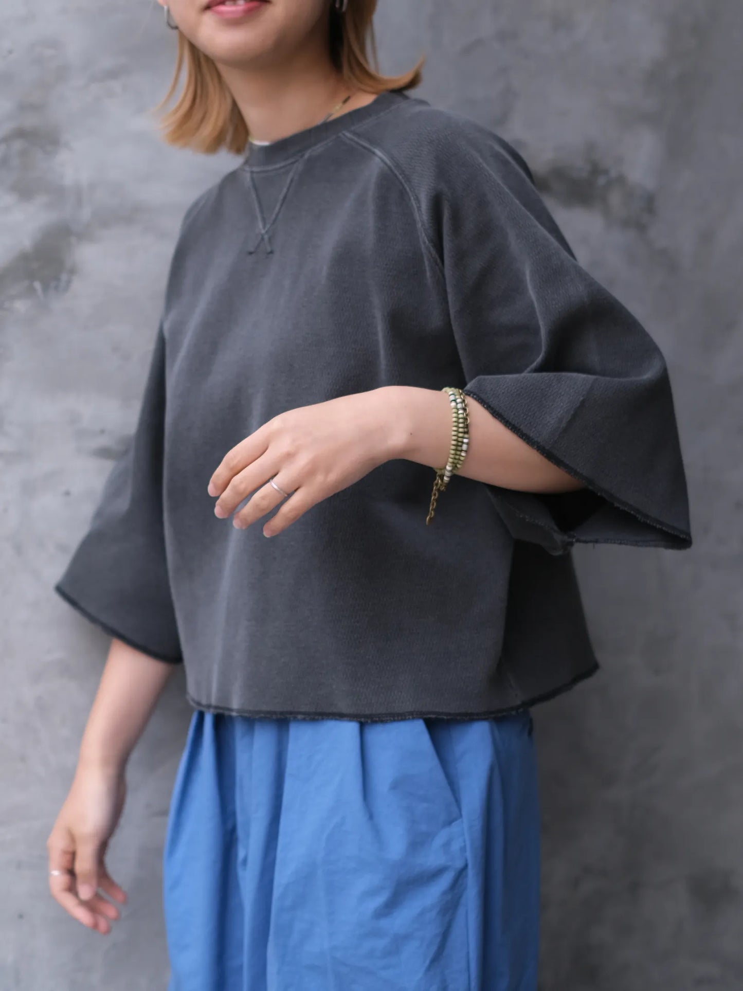 Kha:ki "HONEYCOMB S/S TOP"