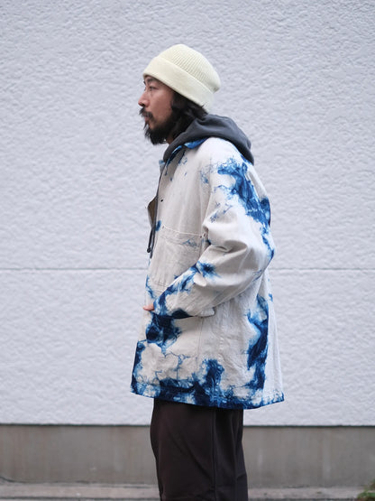 SOWBOW "蒼氓シャツ H / SPORT JACKET TIE-DYE INDIGO"