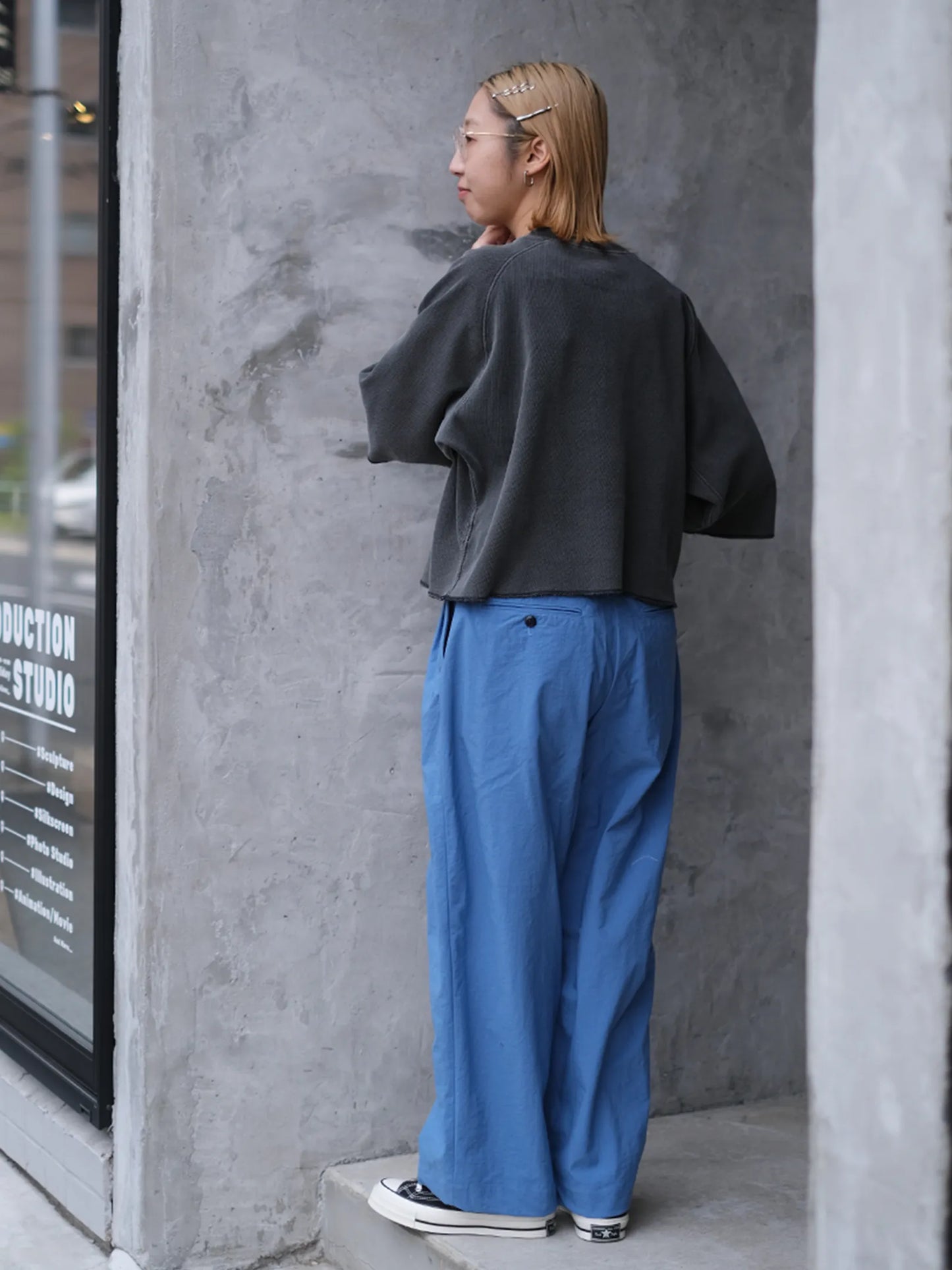 Kha:ki "HONEYCOMB S/S TOP"
