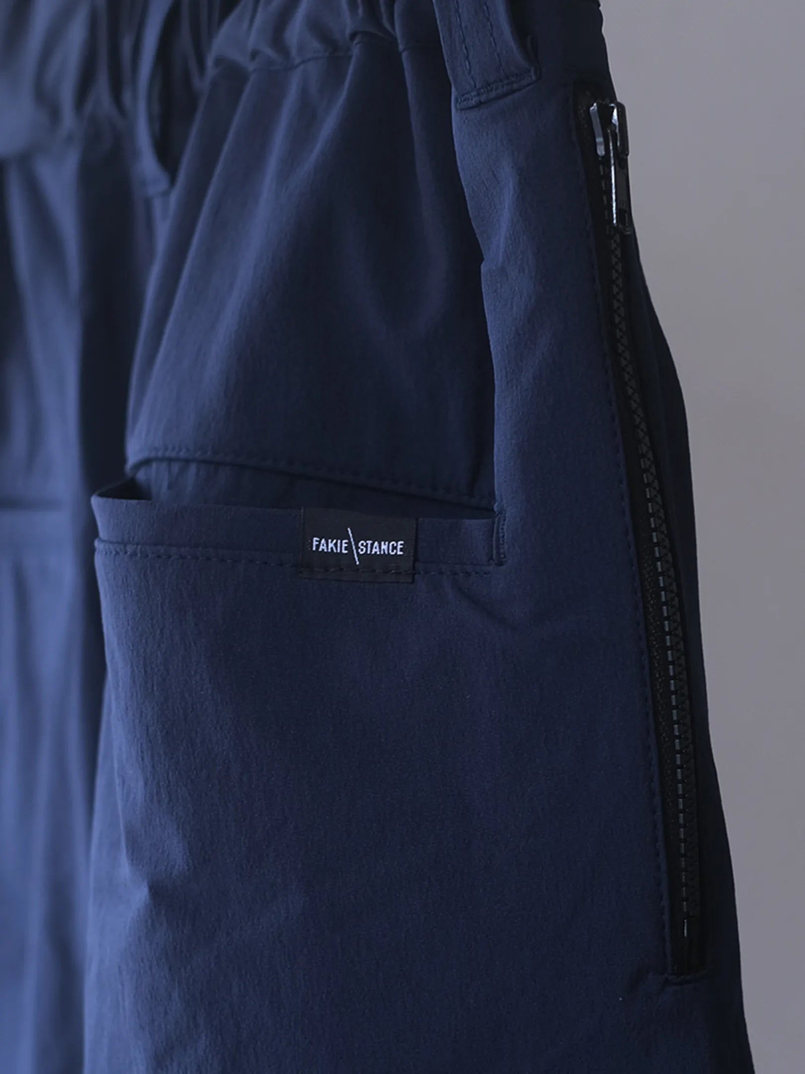 FAKIE STANCE  "Wide Shorts(NAVY)"