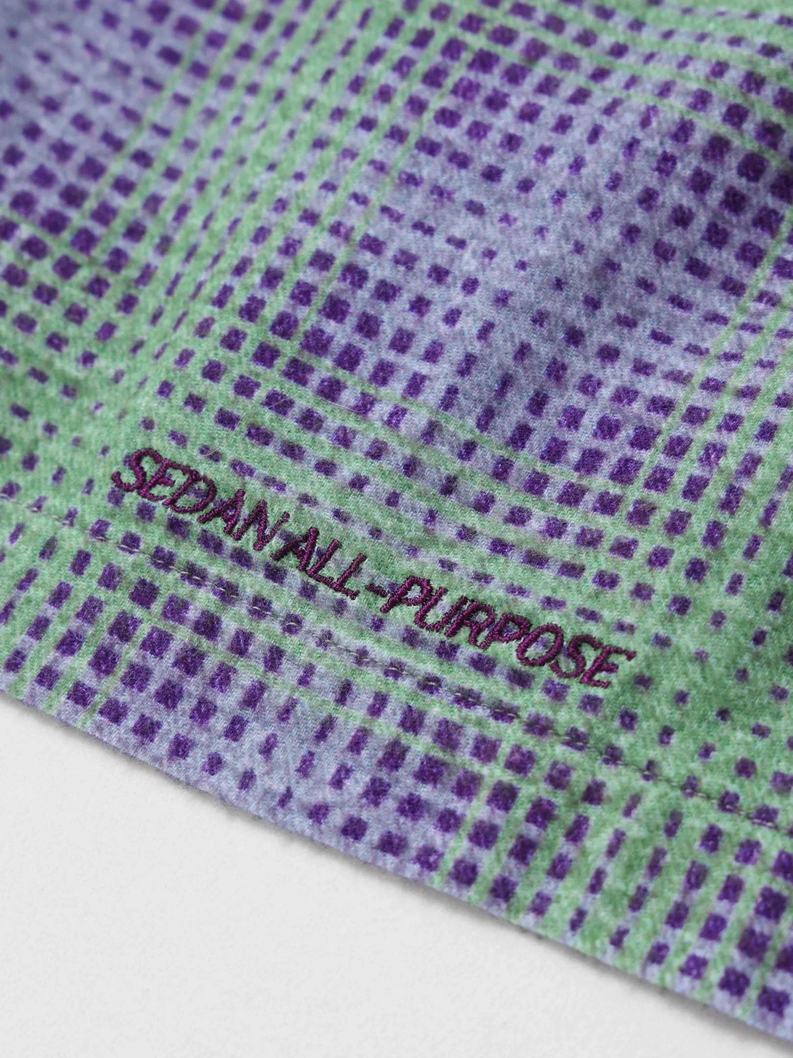 SEDAN ALL-PURPOSE "Printed Plaid Flannel Open Collar Shirt"