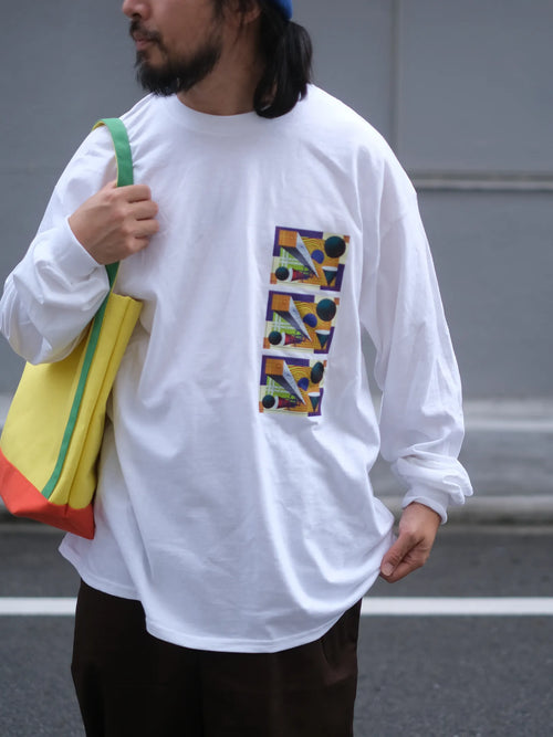 "PANIO REPUBLIC L/S Tee -present past future-(3colors)"