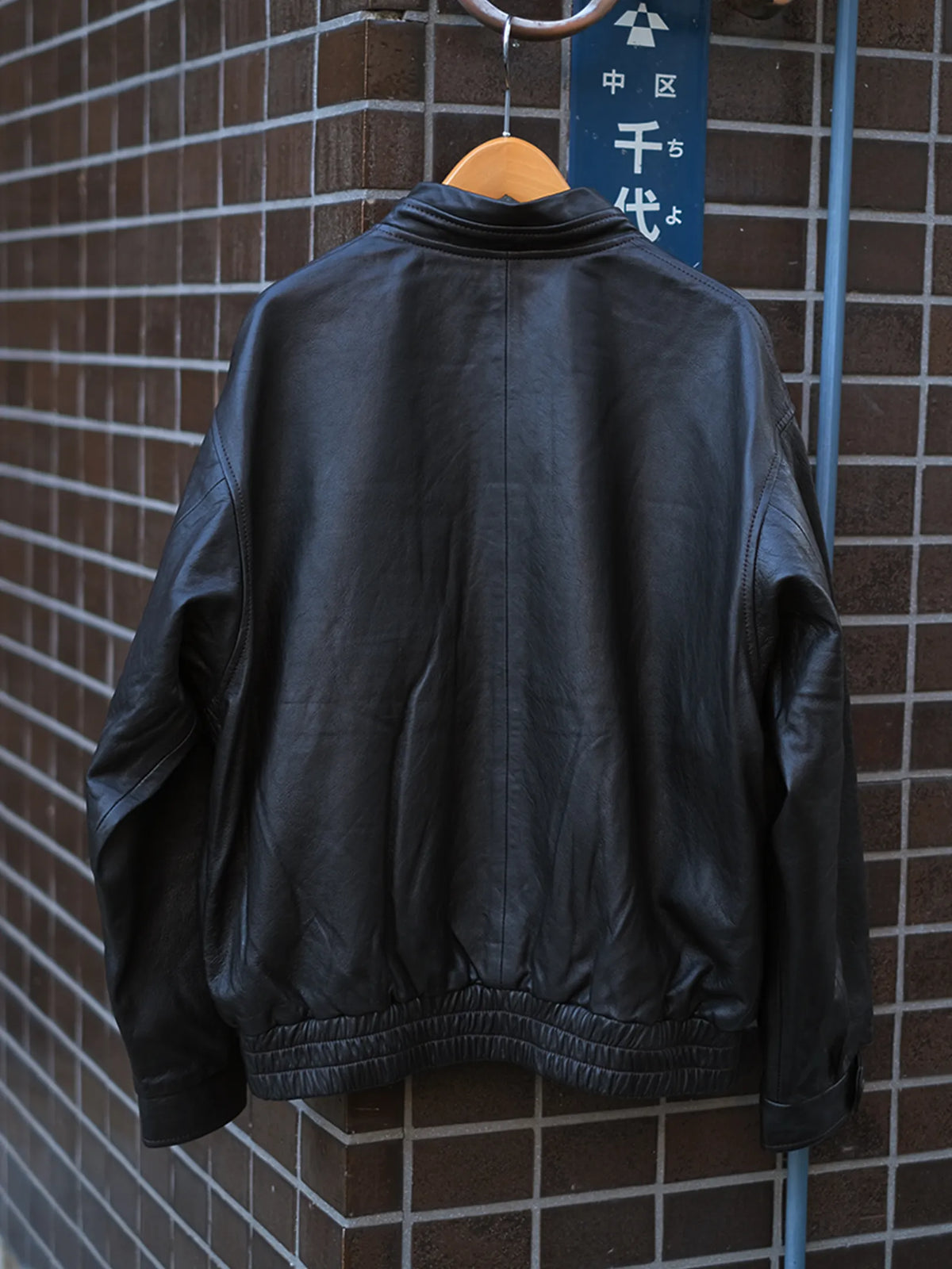 wonderland  "Saved Leather Jacket(DARK BROWN)"