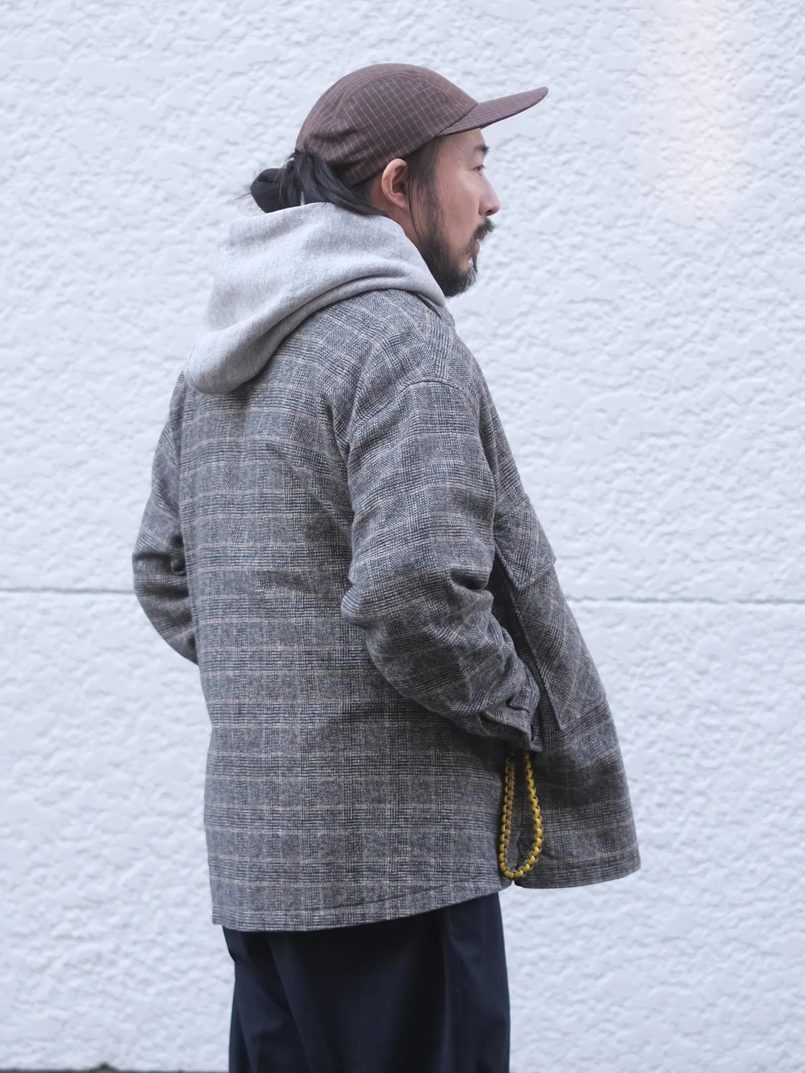 maillot "Tweedy Cotton Check Shirt Jacket"