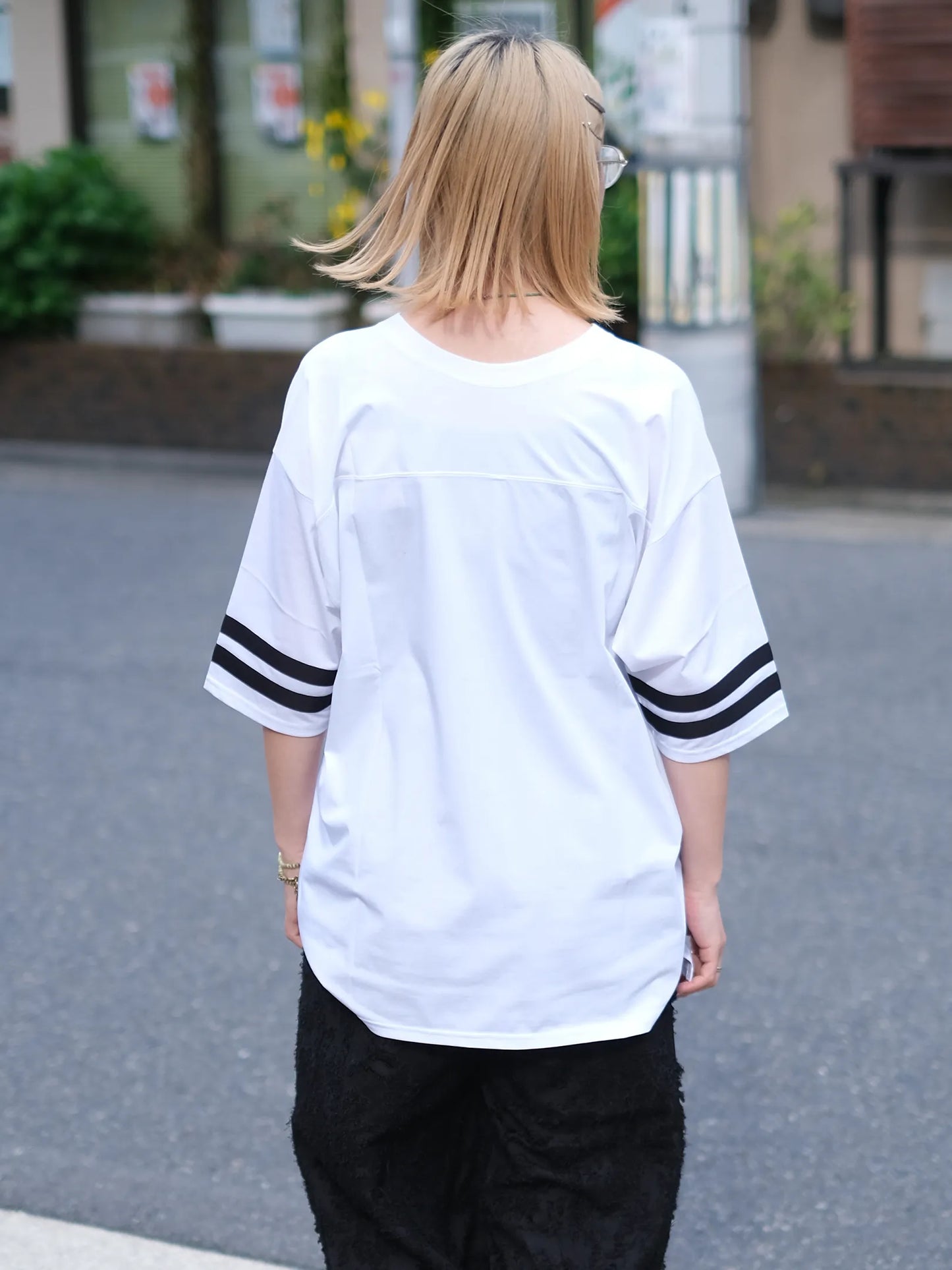 THE SUNNY "FOOTBALL T-SHIRT(WHITE)"