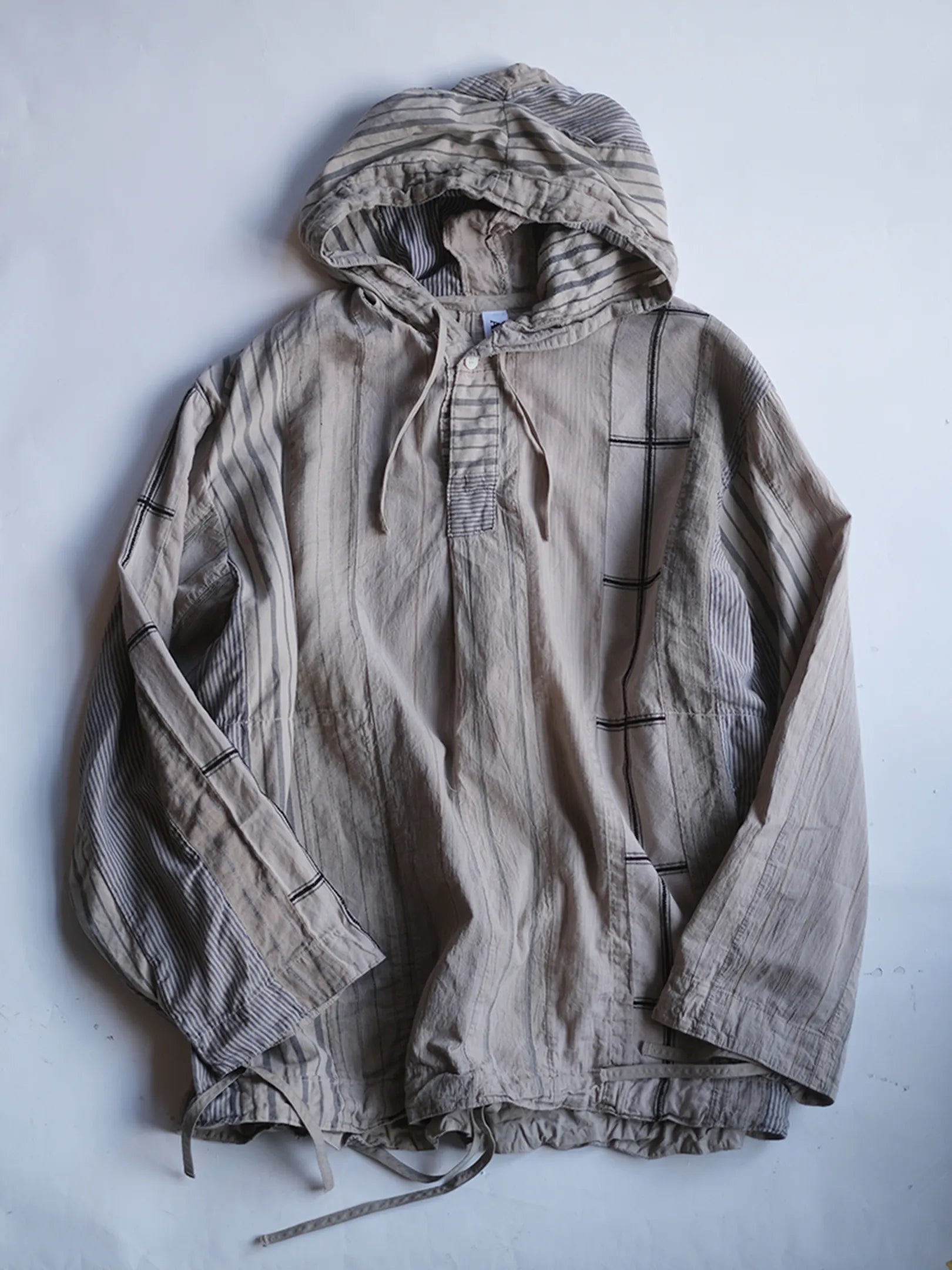 ARTE POVERA "ストライプMIXMIX フードSH"