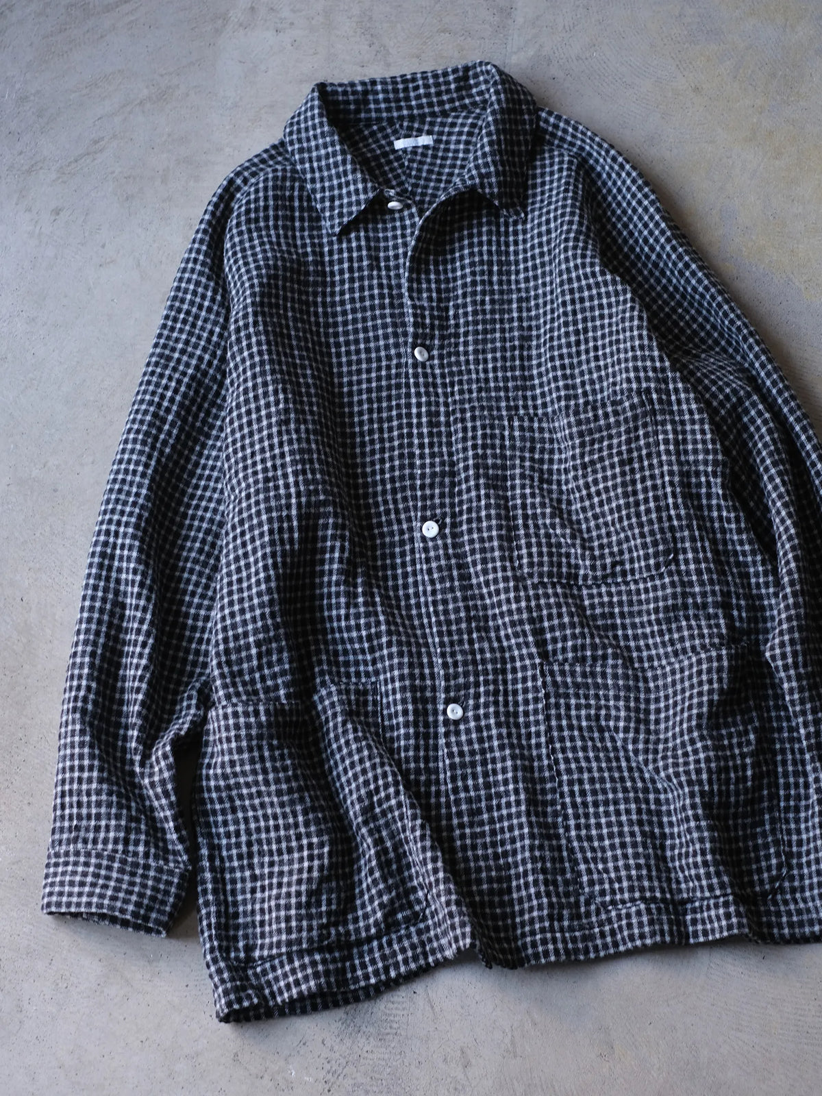 SOWBOW "SOWBOW SHIRT H SPORTS JACKET(COTTON/WOOL)"