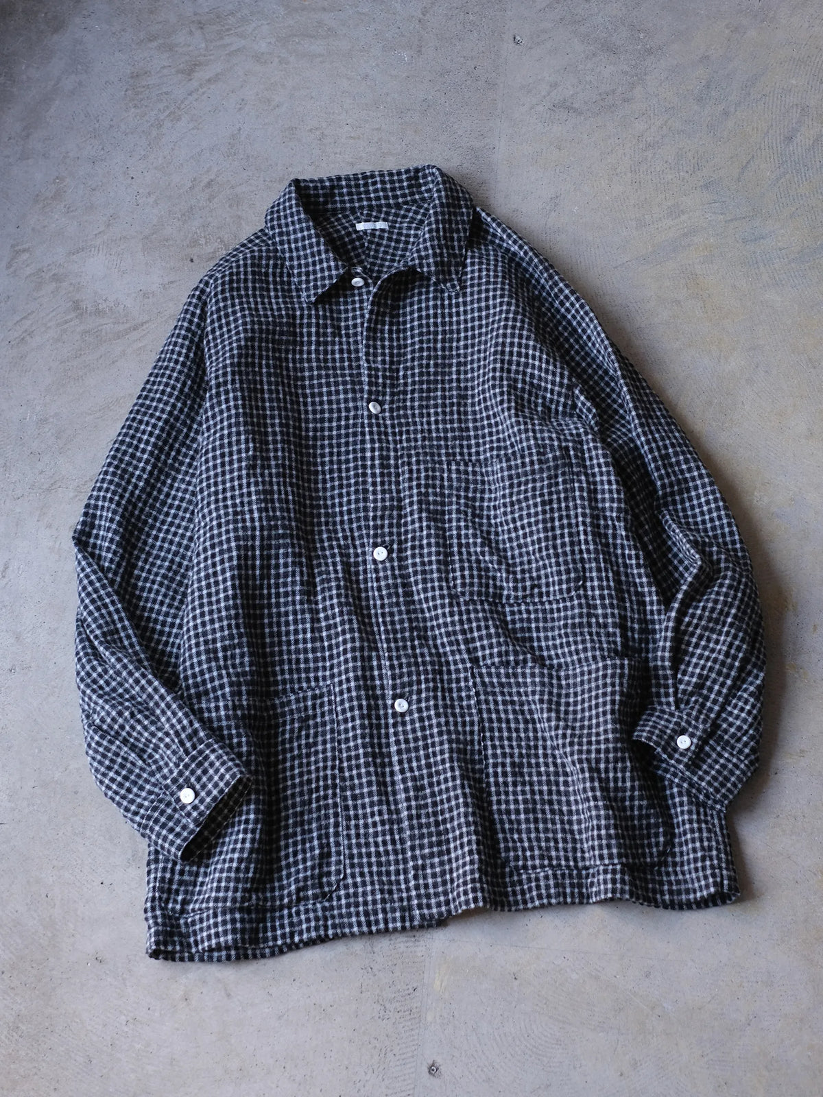 SOWBOW "SOWBOW SHIRT H SPORTS JACKET(COTTON/WOOL)"