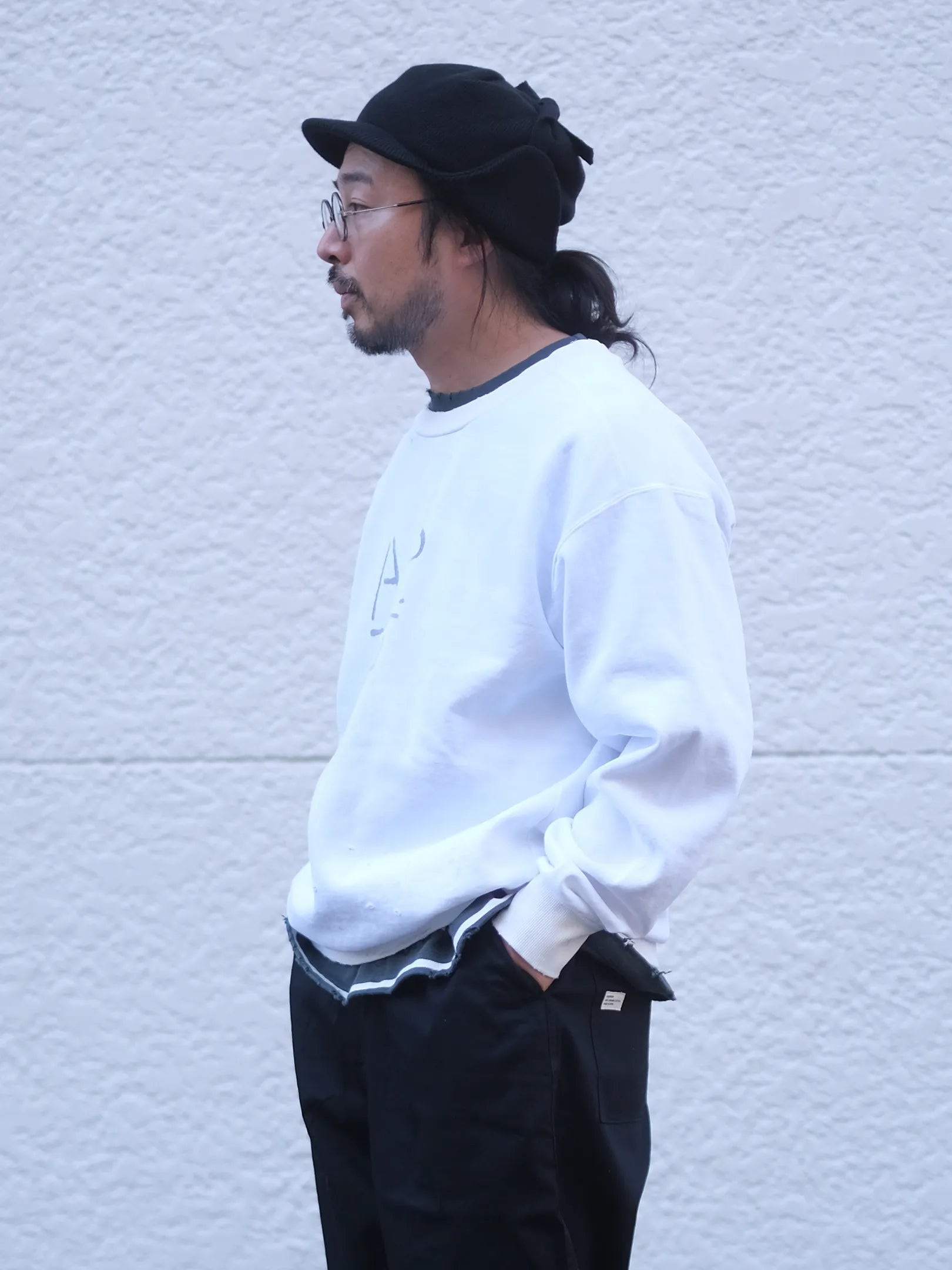 ARTE POVERA "A.P 10YEARS DAMEGED SWEAT (2colors)"