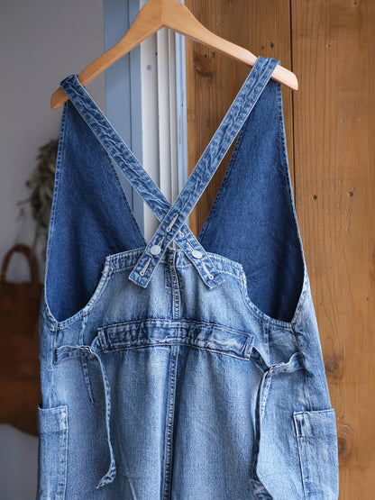 Kha:ki "V-NECK OVERALLS"