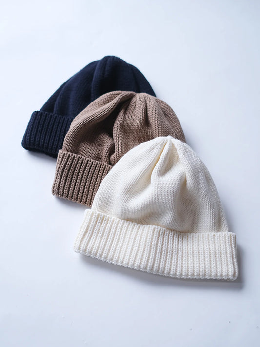 FOUND FEATHER "Knit Roll Watch Cap (3colors)"
