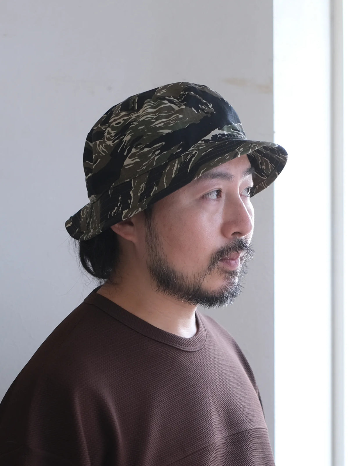 FOUND FEATHER "NEW Boonie Crusher Hat // MIL SPEC Tiger Camo (ML)"