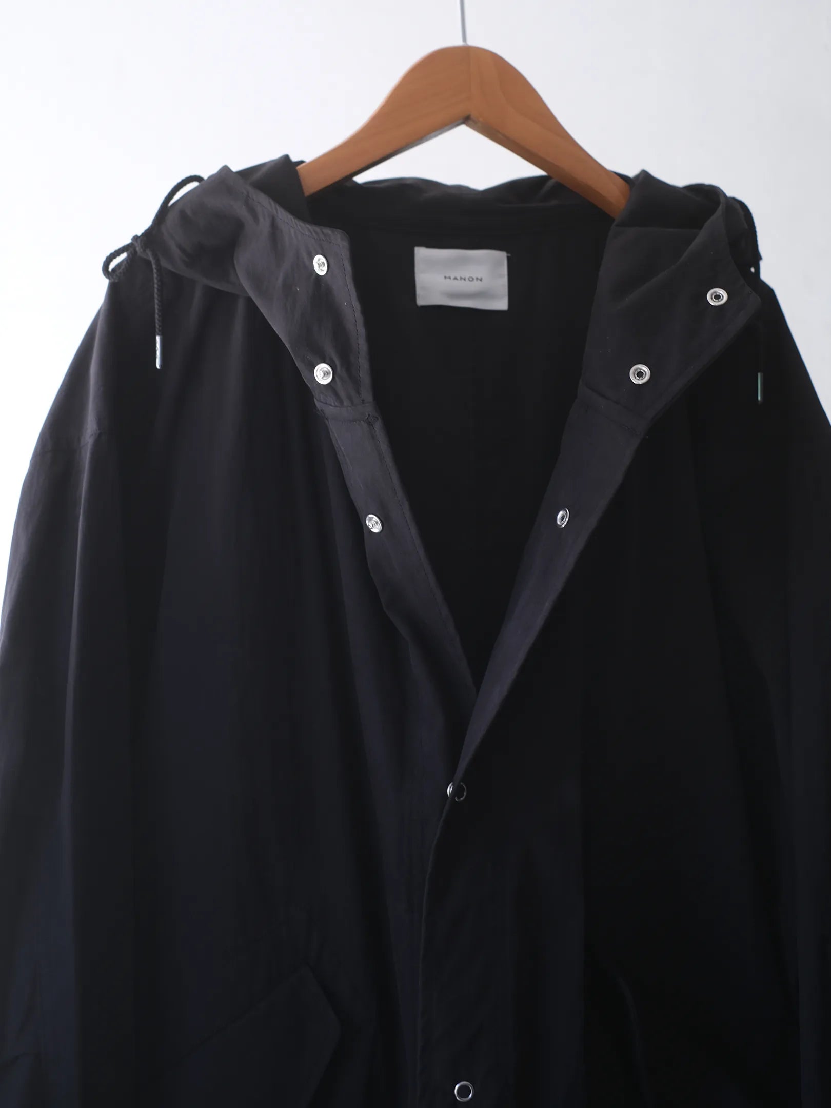 manon "COTTON NYLON HOODCOAT"