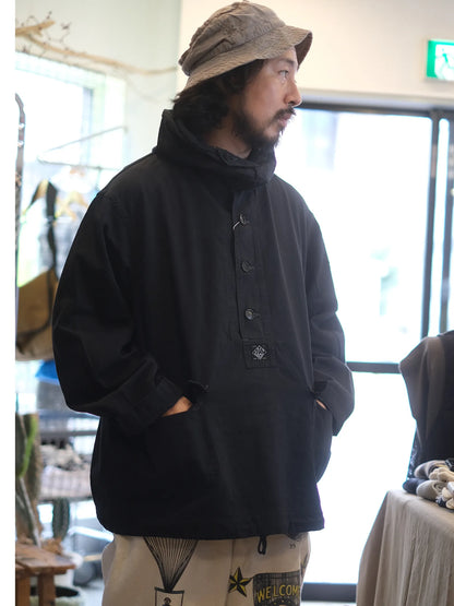 POST O'ALLS "#1105-VTC NAVY Parka : vintage twill charcoal"