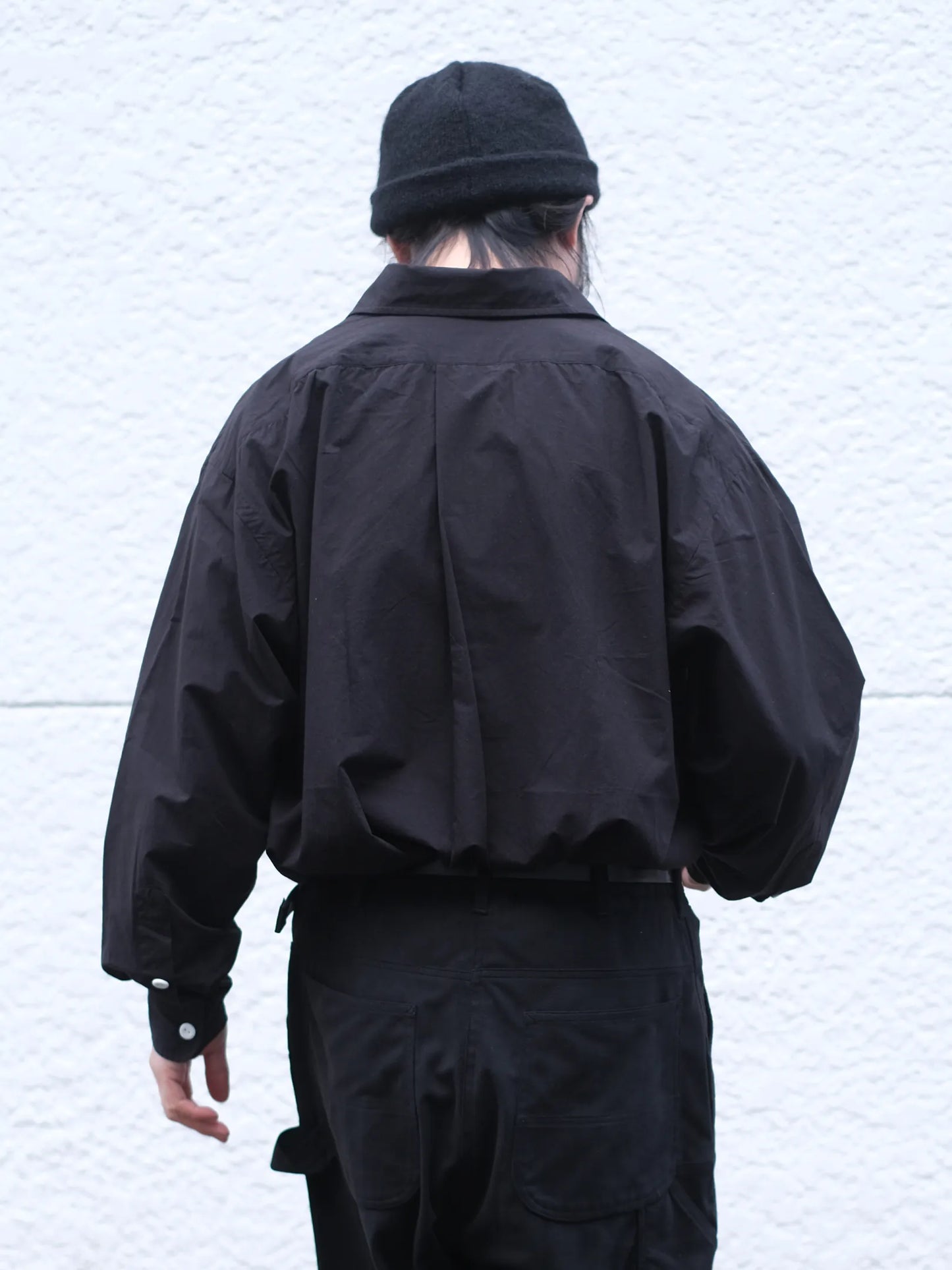 SOWBOW "蒼氓シャツ/G ROUND BOTTOM RC SHIRT(COTTON/SILK)"