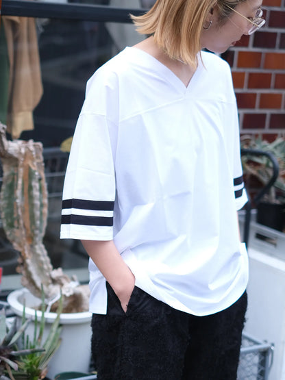 THE SUNNY "FOOTBALL T-SHIRT(WHITE)"