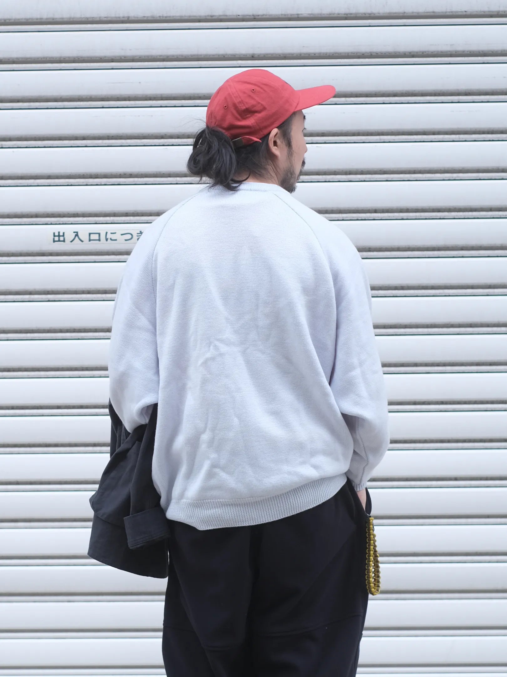 RIVER "CREW NECK KNIT LIGHT BLUE"