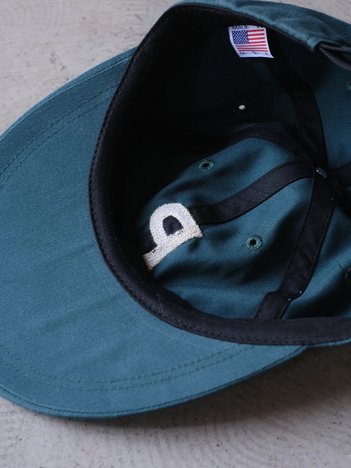 CHU ARAI×Panio   "HAND EMBROIDERY P CAP"(GREEN)