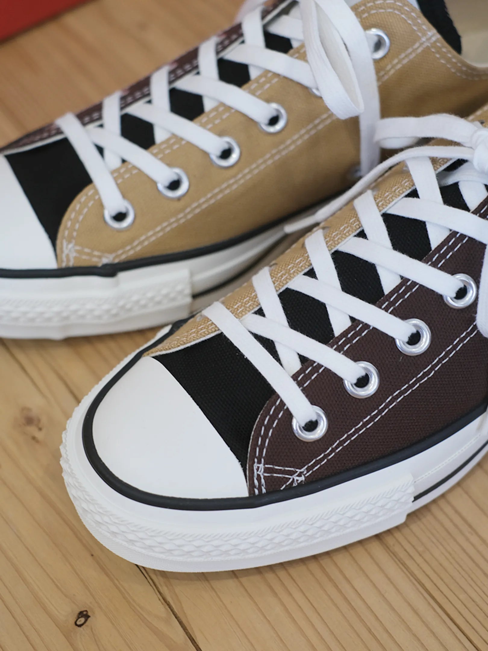 CONVERSE "CANVAS ALL STAR J OX(D.BROWN/BEIGE/BLACK)"