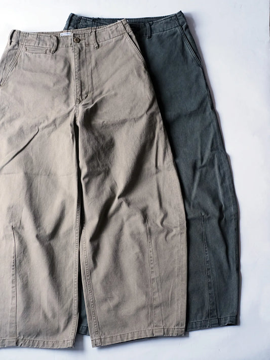 Kha:ki "TYPE-43 WIDE TROUSERS(2colors) "