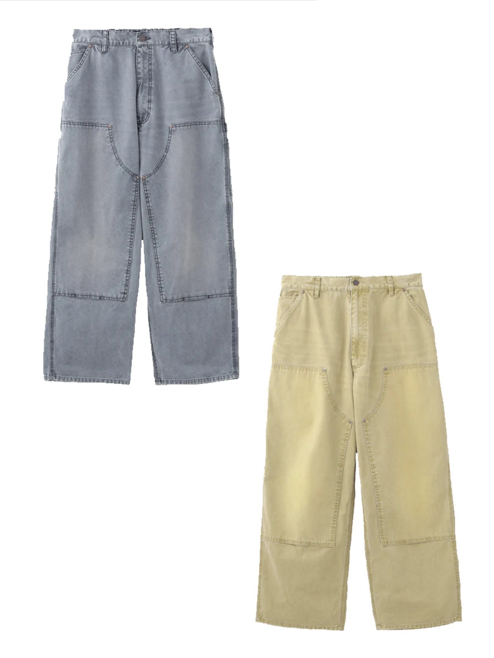 3/7 12~ SEDAN ALL-PURPOSE "Vintage Washed Double Knee Pants(2colors)"