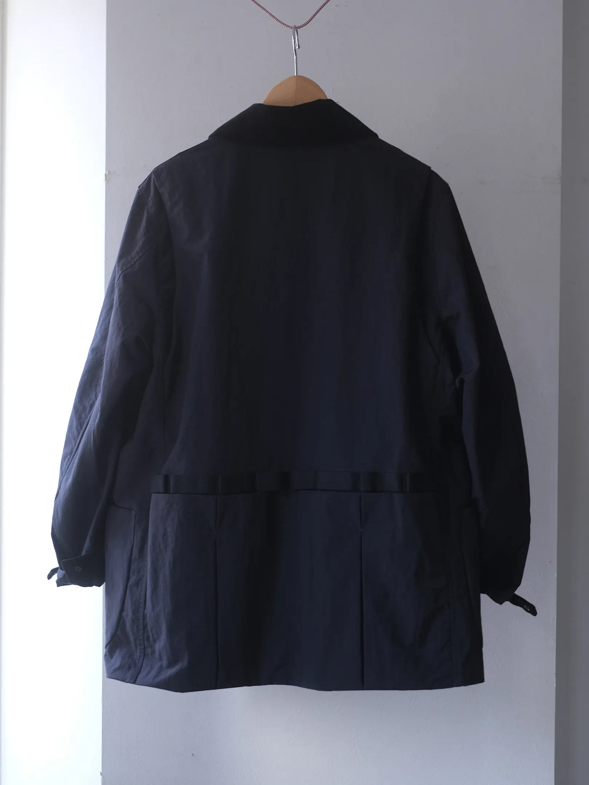 norbit by Hiroshi Nozawa "Salt-Shrinking Nylon Coverall JACKET(NAVY)"