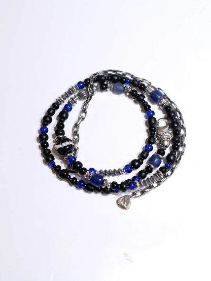 MEL×Panio "2way Necklace(BLACK×BLUE,A)"