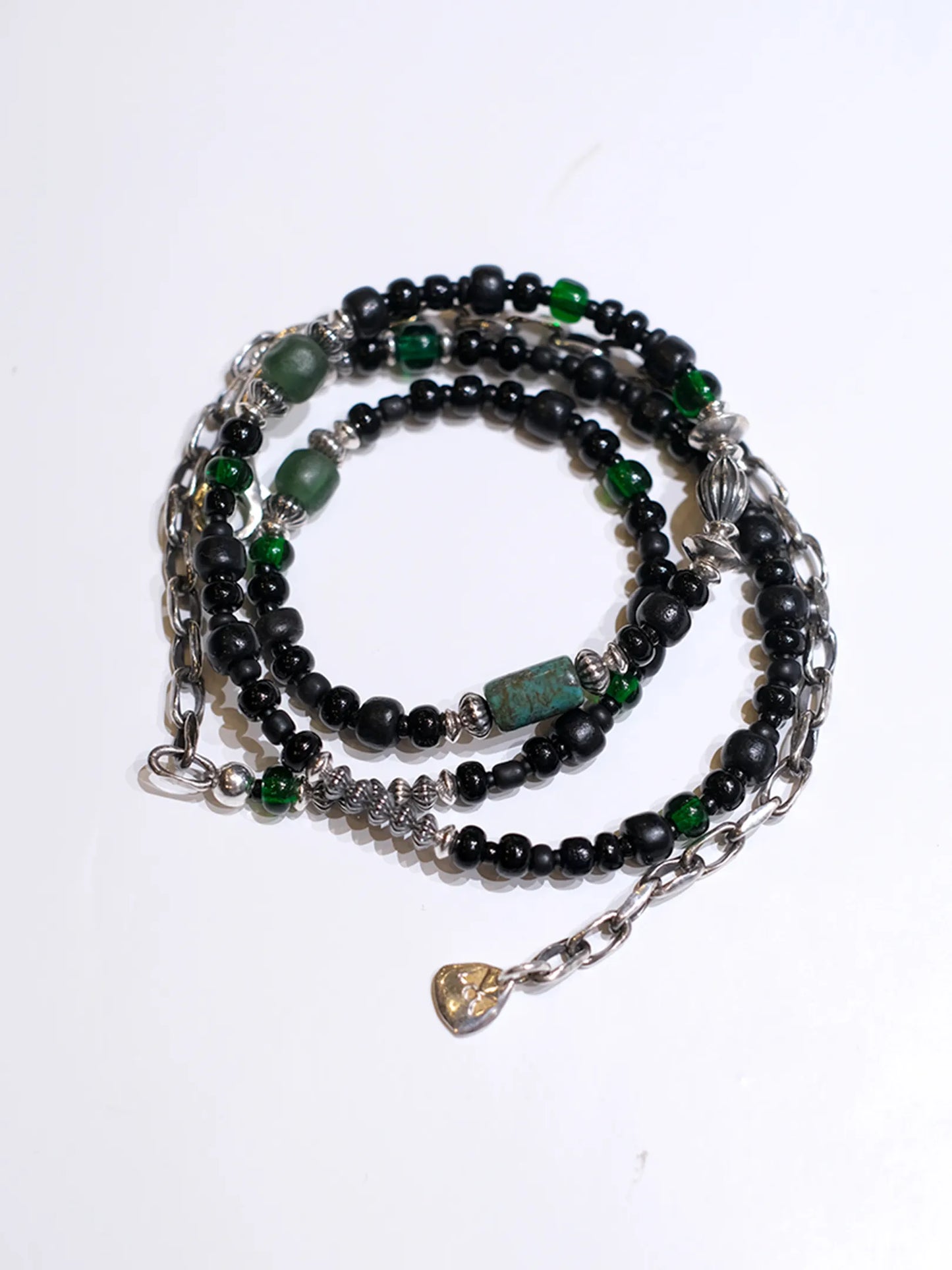 MEL×Panio "2way Necklace(BLACK×GREEN,B)"