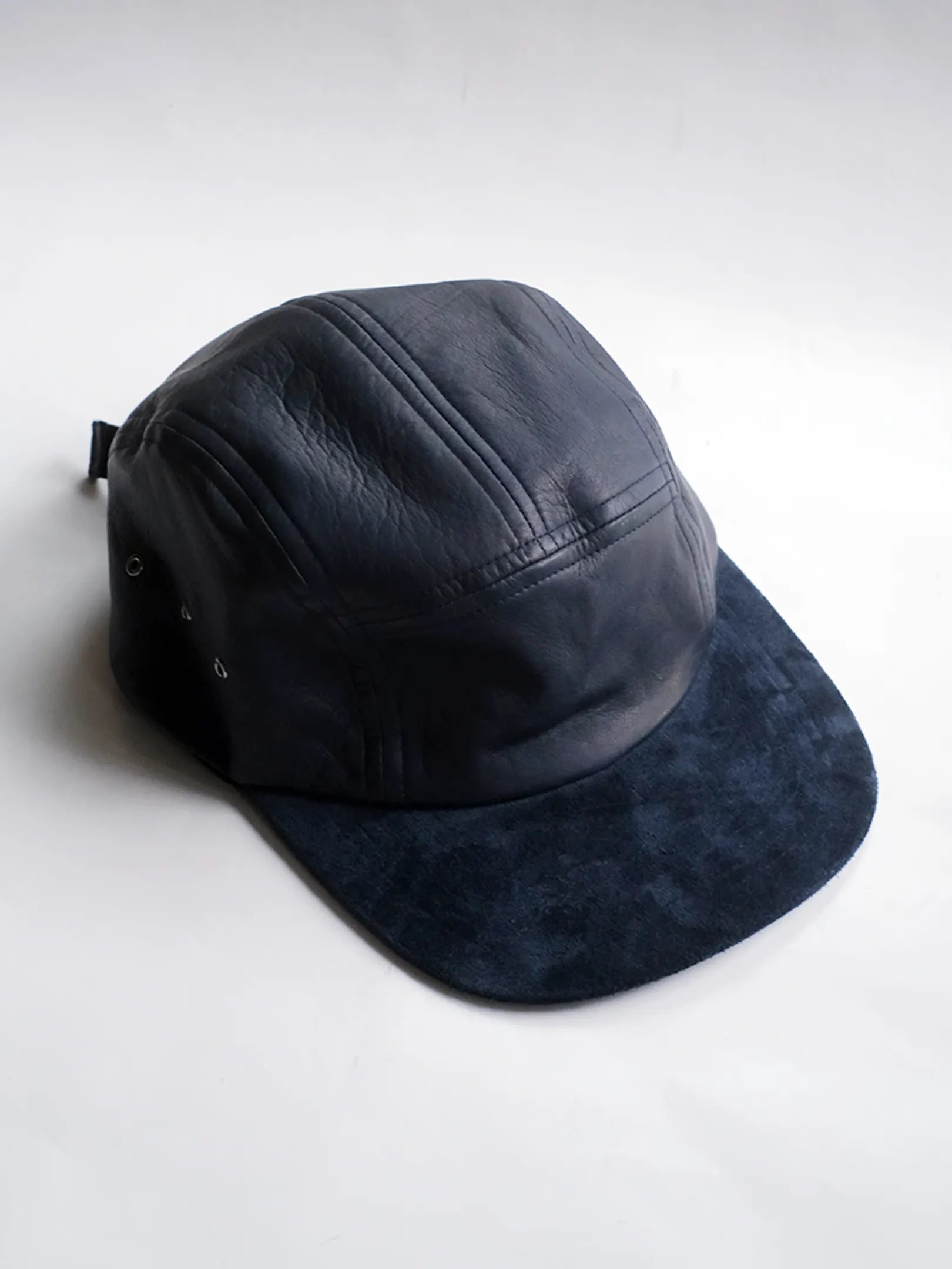 A.D.A.N "LEATHER 2TONE JET CAP"