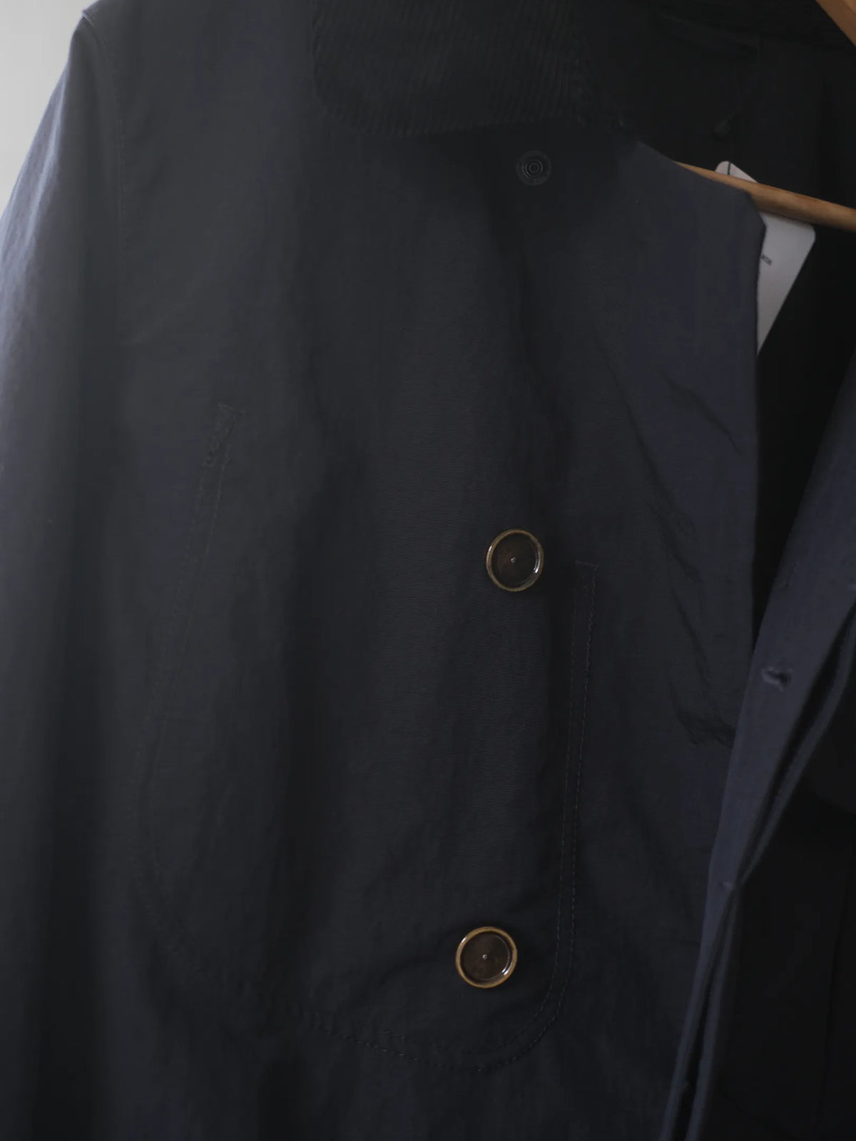 norbit by Hiroshi Nozawa "Salt-Shrinking Nylon Coverall JACKET(NAVY)"