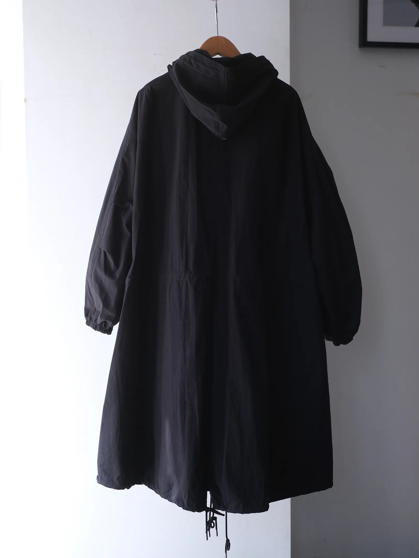 manon "COTTON NYLON HOODCOAT"