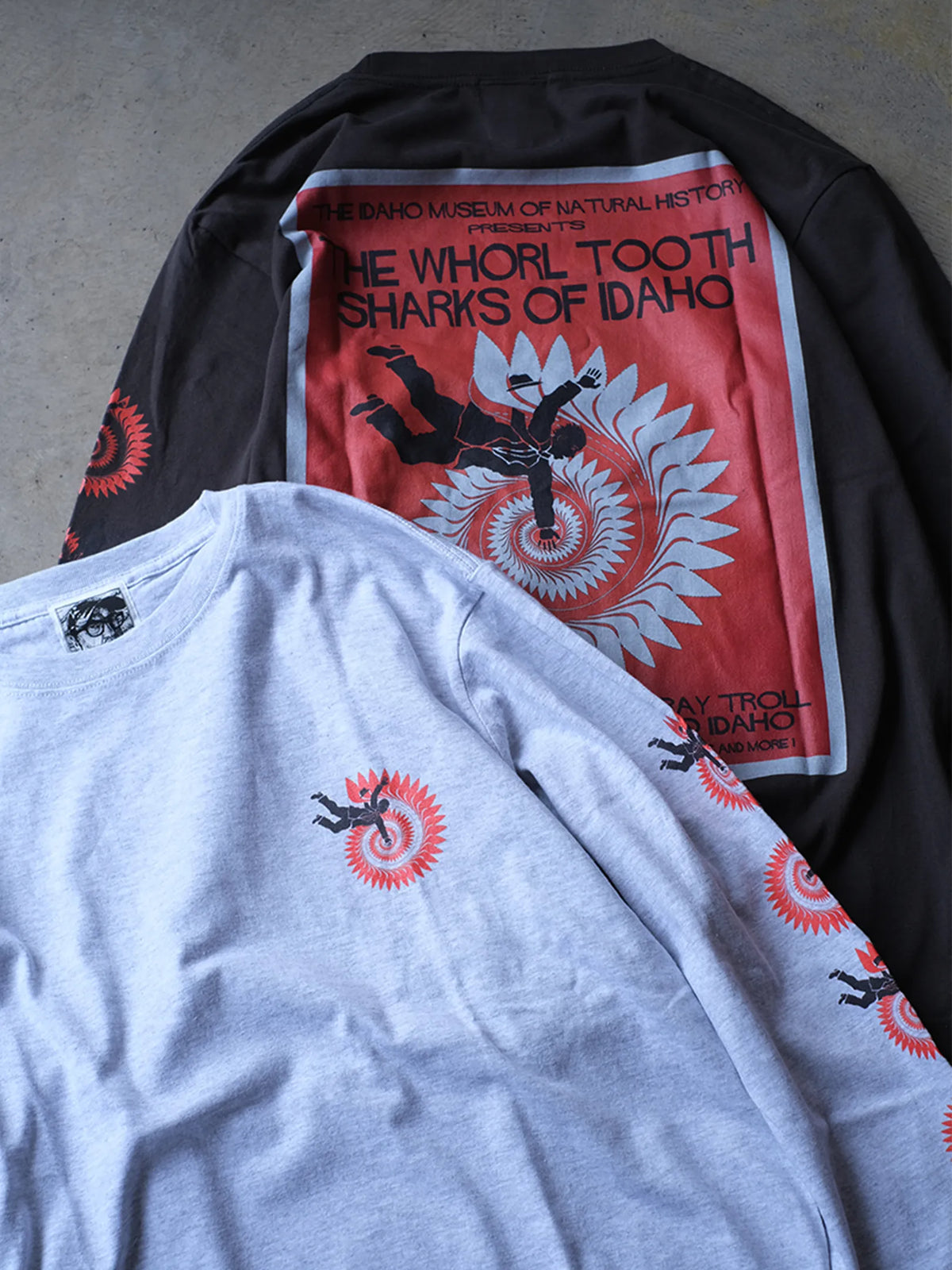 RAY TROLL "Helicoprion Vertigo Homage L/S T-Shirt(2colors)"