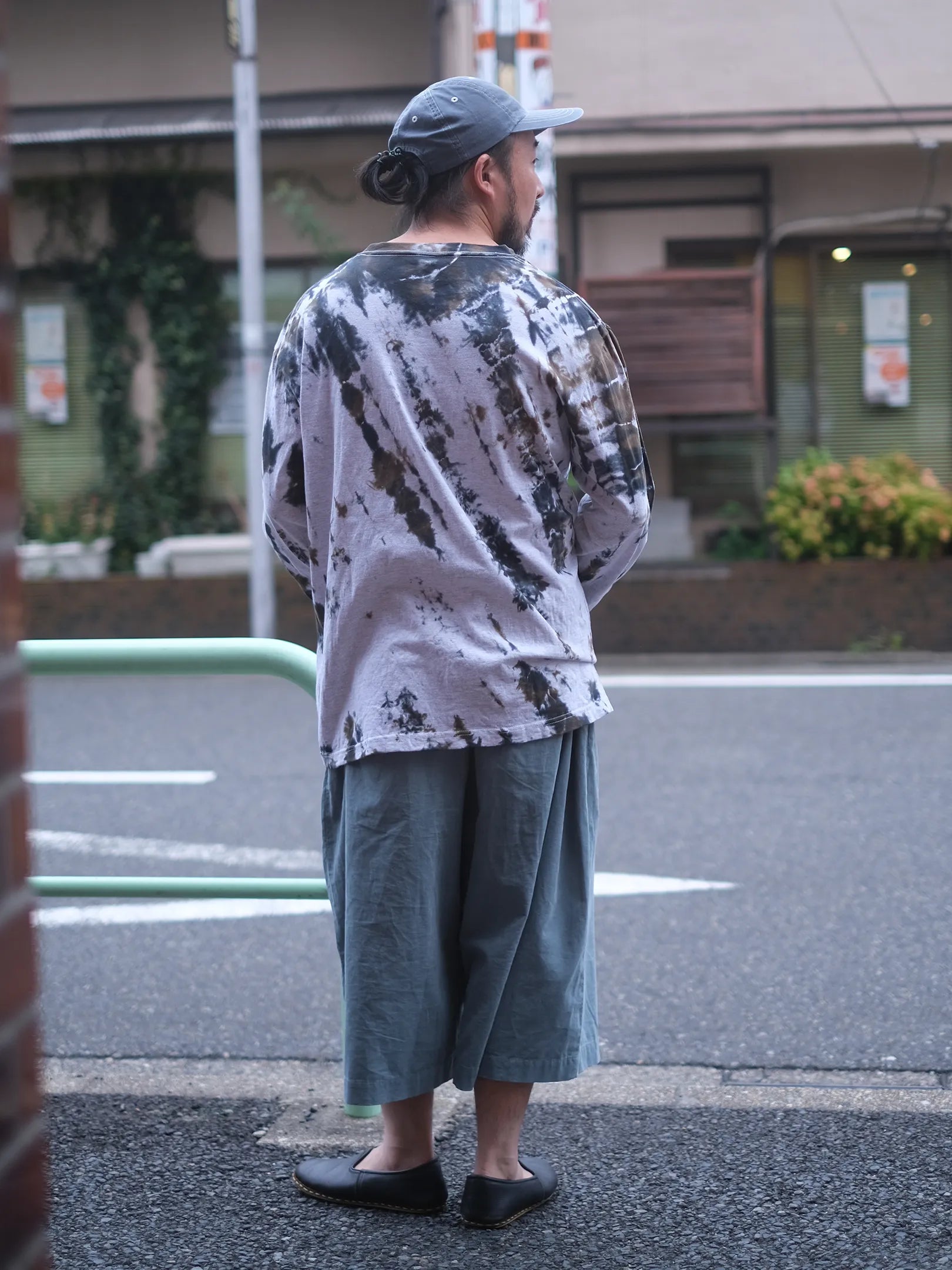 Panio 　"L/S Tee-HAND DYED(A)"