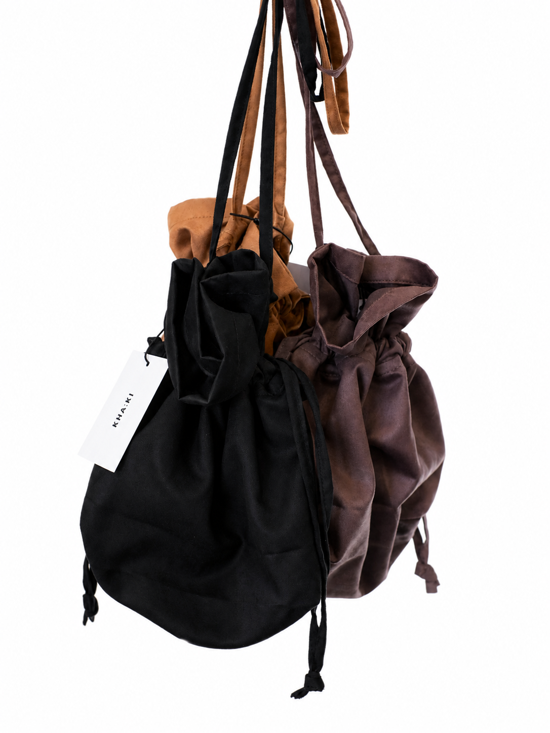 Kha:ki "SUEDE CONVERTIBLE BAG(3colors)"