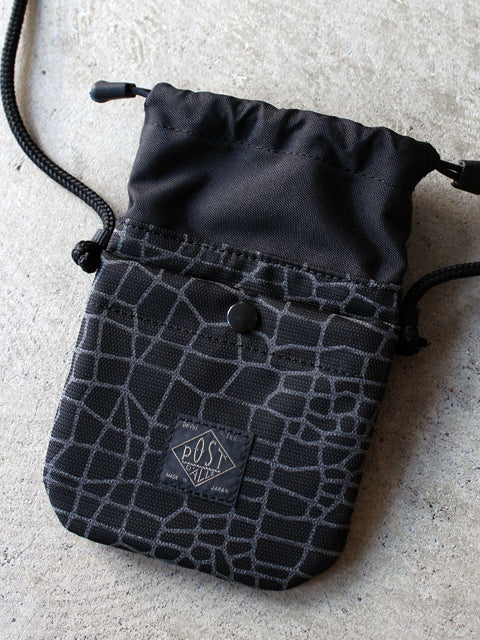 BAGSINPROGRESS x Post O'Alls "MINI WALLET POUCH spider web"