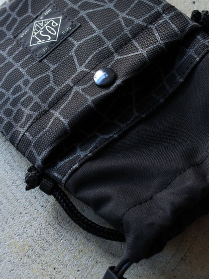 BAGSINPROGRESS x Post O'Alls "MINI WALLET POUCH spider web"