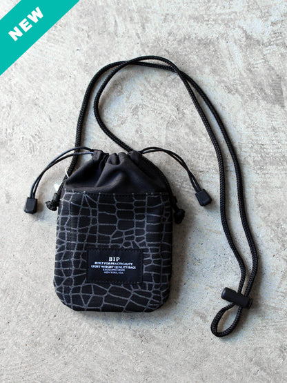 BAGSINPROGRESS x Post O'Alls "MINI WALLET POUCH spider web"