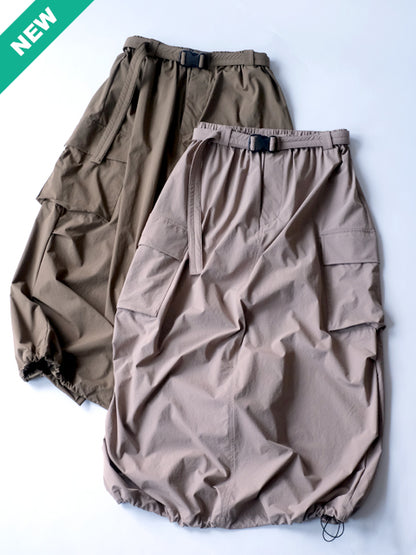 Kha:ki "AIR RIP CARGO SKIRT(2colors)"