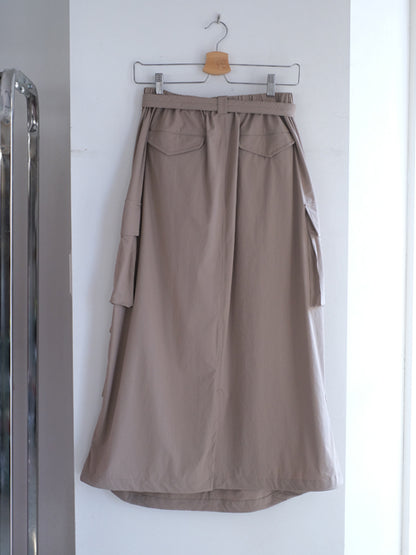 Kha:ki "AIR RIP CARGO SKIRT(2colors)"