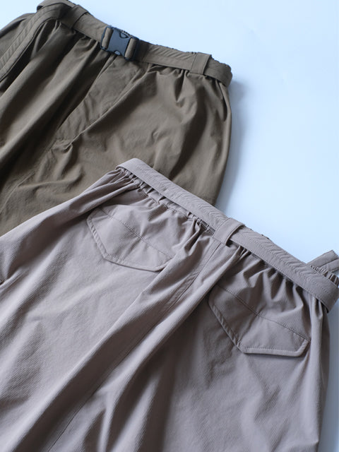 Kha:ki "AIR RIP CARGO SKIRT(2colors)"