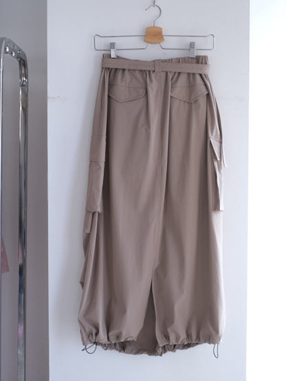 Kha:ki "AIR RIP CARGO SKIRT(2colors)"