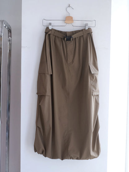 Kha:ki "AIR RIP CARGO SKIRT(2colors)"