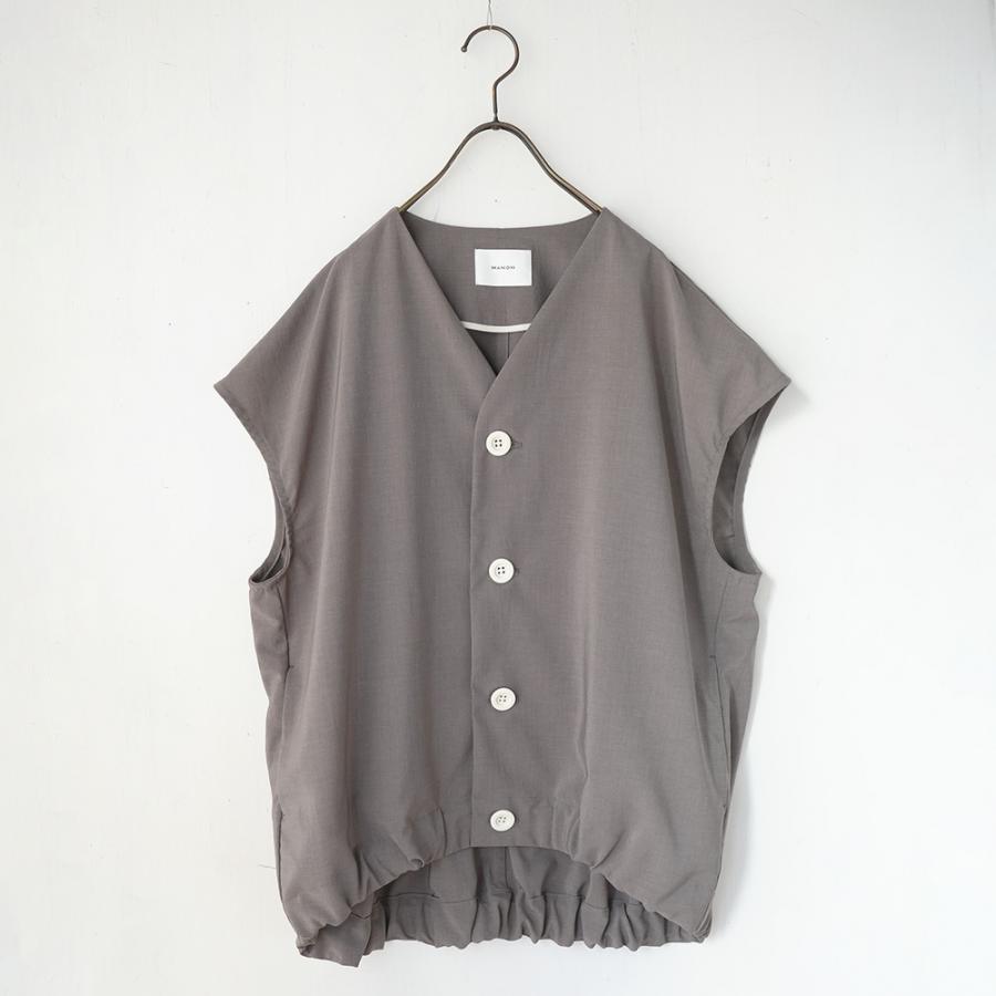 manon "TAFFETA OVER VEST"(2colors)