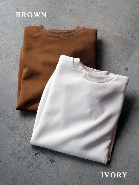 manon "CARDBOARD GATHER SLEEVE BALOON TEE"